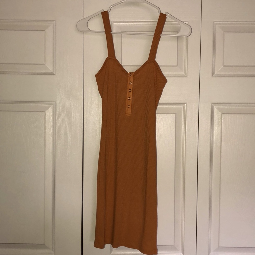 Mustard Ribbed Dress